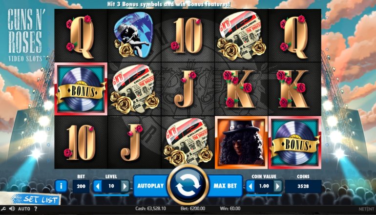 guns n roses video slot